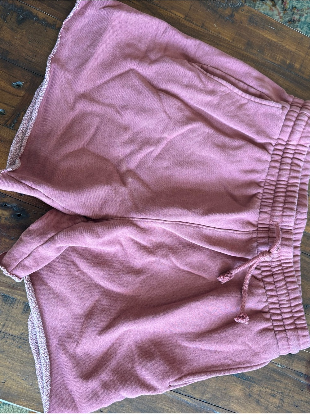 TNA Cozy Boyfriend Lounge Shorts in Dusty Rose